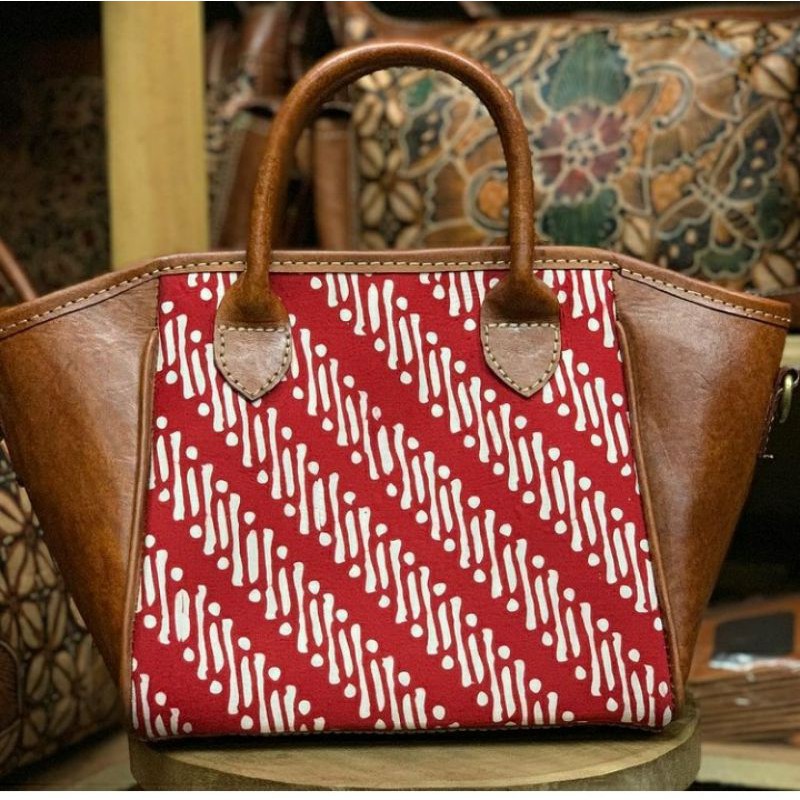 TAS RANIA KULIT KOMBINASI BATIK