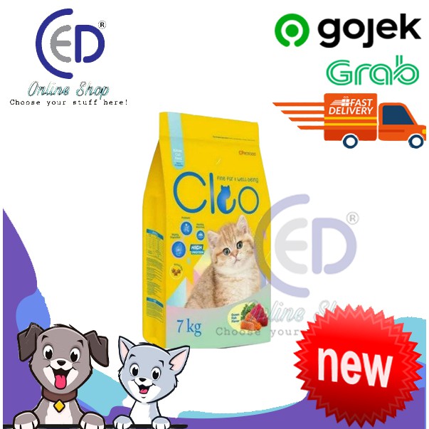 MAKANAN KUCING CLEO KITTEN OCEAN FISH 7KG ( GOSEND &amp; GRAB )