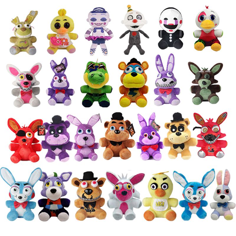 18/25cm Boneka FNAF Five Nights At Freddy's Foxy  Bonnie Golden Freddy Plush Toy