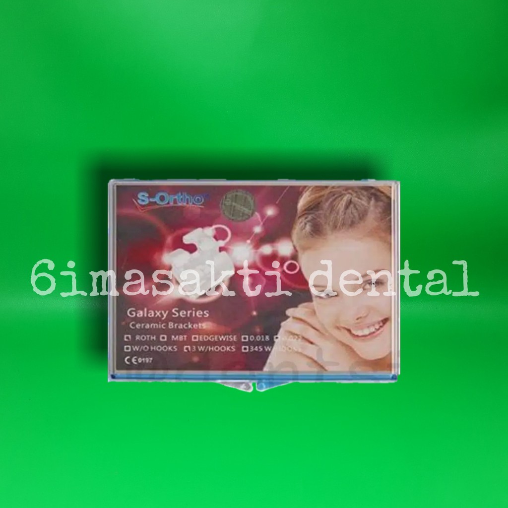 

DENTAL ORTHO BRACKET CERAMIK BEHEL TRANSPARAN S ORTHO