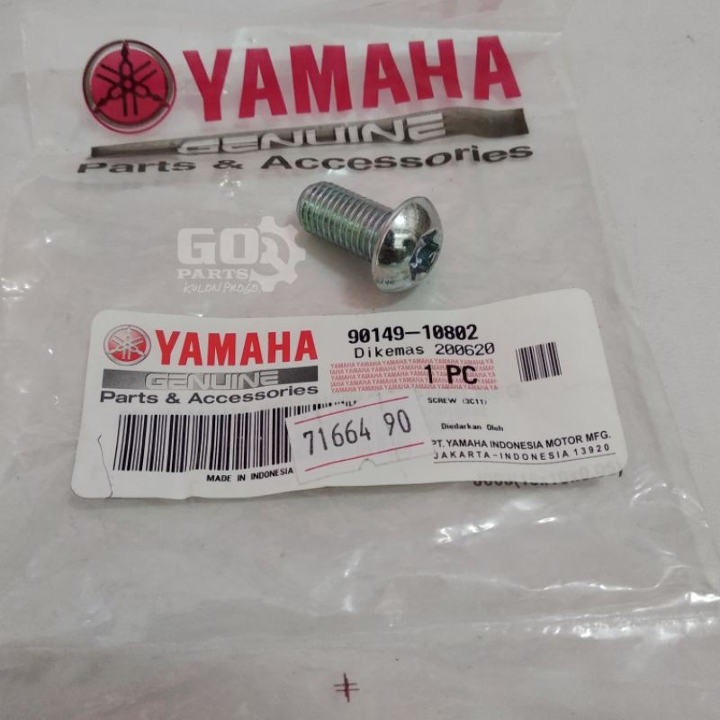 90149-10802 Baut L Bintang Kaliper Cakram Depan ORI Yamaha VIXION Jup MX Mio Soul Mio J Soul Gt Xeon