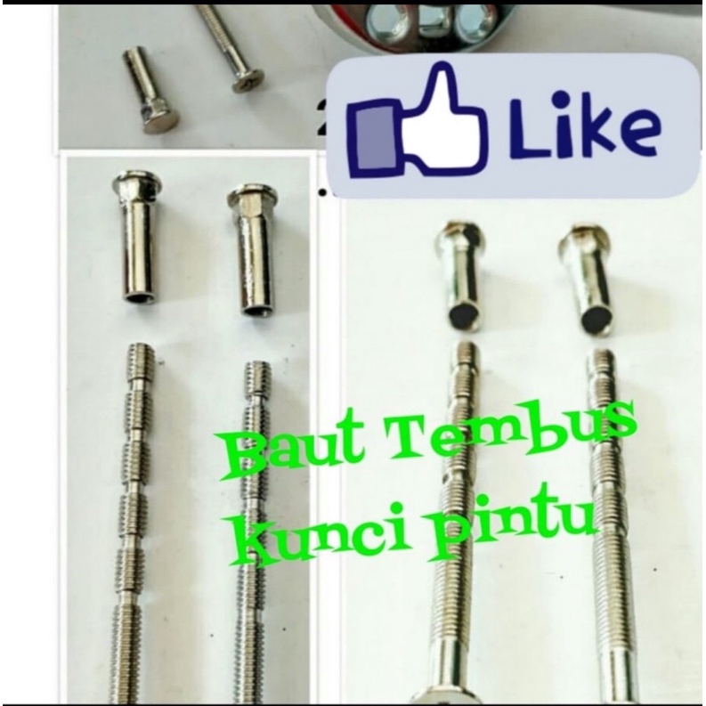 Baut Roses Kunci Pintu BAUT TEMBUS/ baut silinder gagang pintu tembus BAUT HANDLE PINTU Baut gagang 