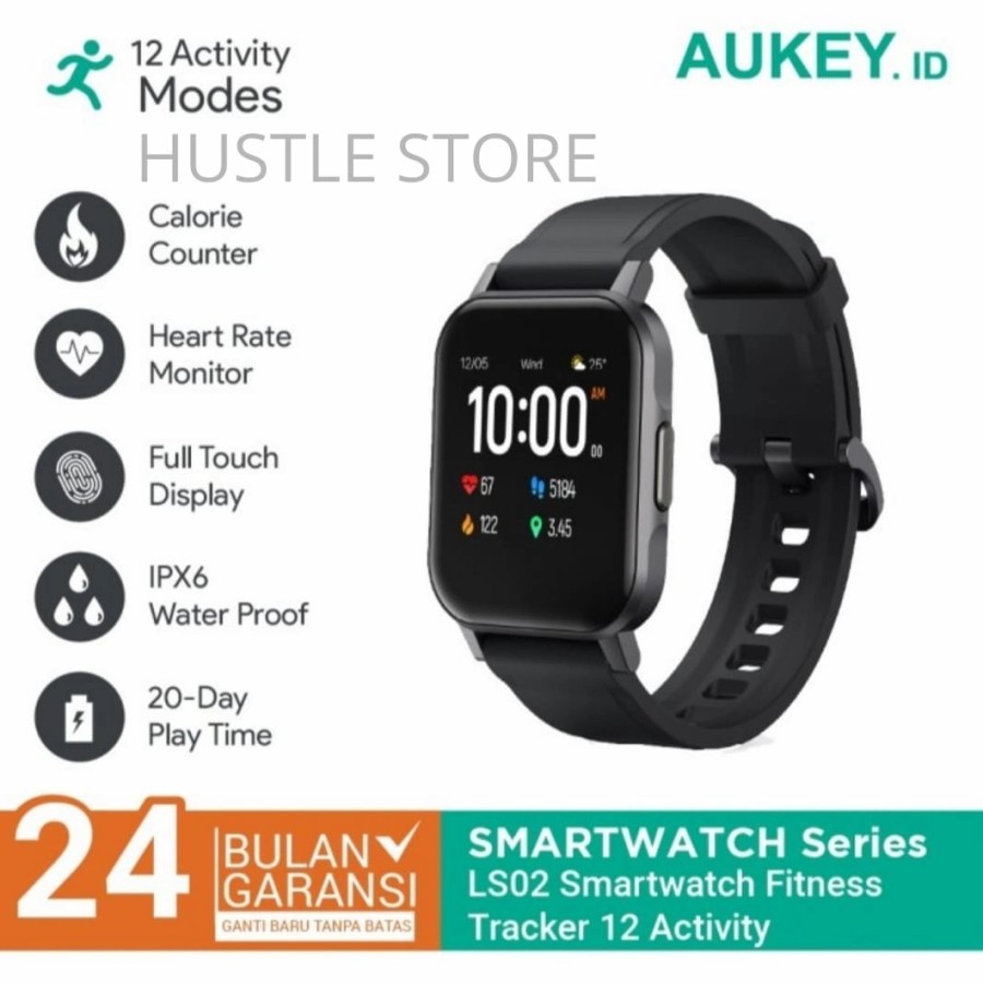 Smartwatch Aukey LS02 Fitnes Tracker 12 Activity BLACK - 500911