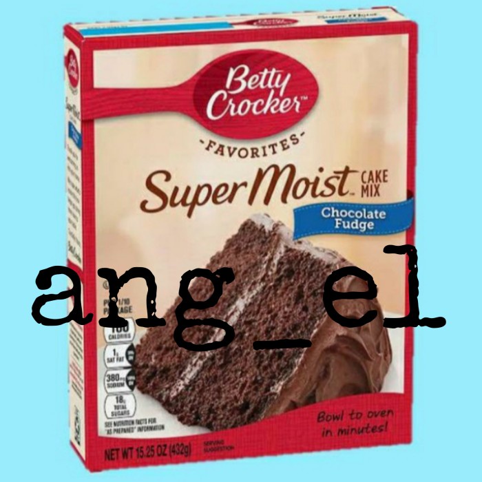 

BISA COD Betty crocker super moist cake mix CHOCOLATE FUDGE (432g)