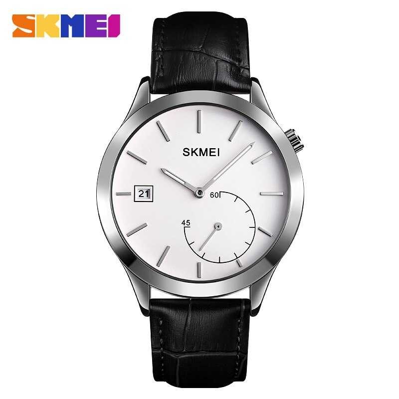 MLNSHP SKMEI Jam Tangan Analog Pria Strap Kulit - 1581