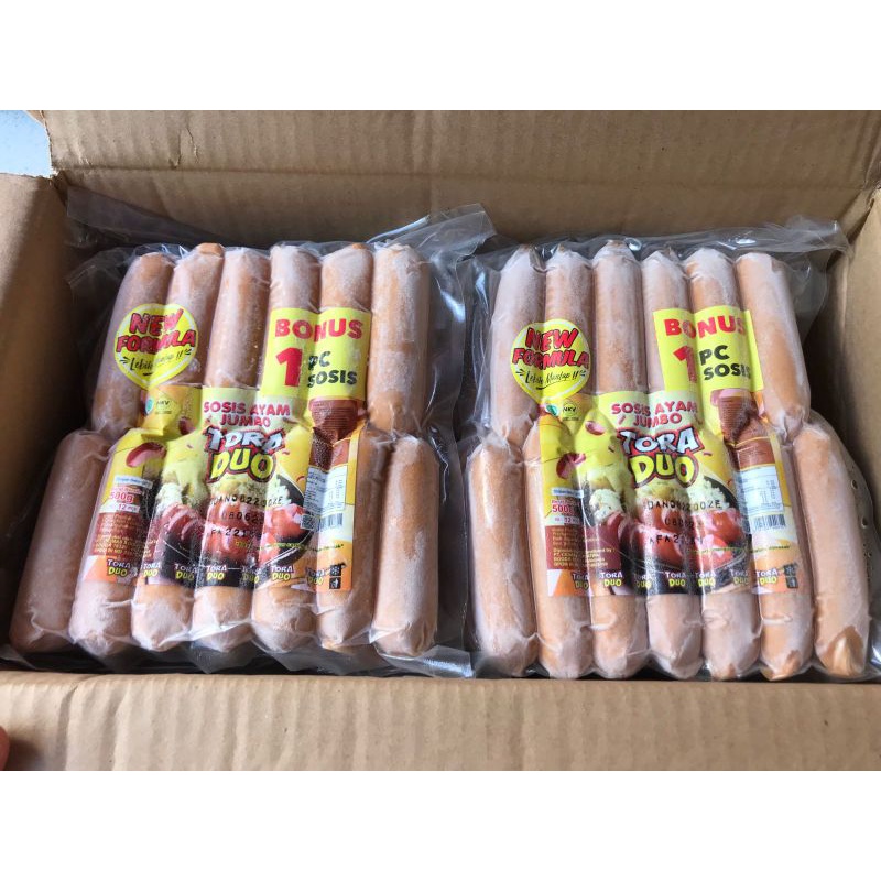 Tora Duo Sosis Ayam Jumbo 500gr [13pcs]