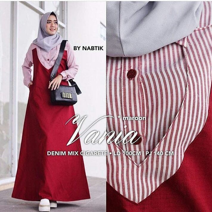(061) Set Syari Putih Polos MAXMARA Setelan Haji Umrah 