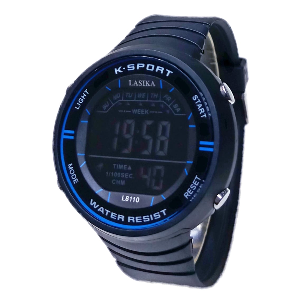 Dikirim Dari Jakarta Jam tangan kasual Pria lasika L8110 Digital Water Resist