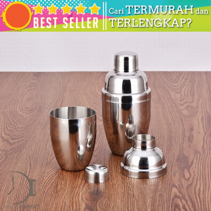 BISA COD Cocktail Shaker Bartender Boston Style Stainless Steel SHAOYE