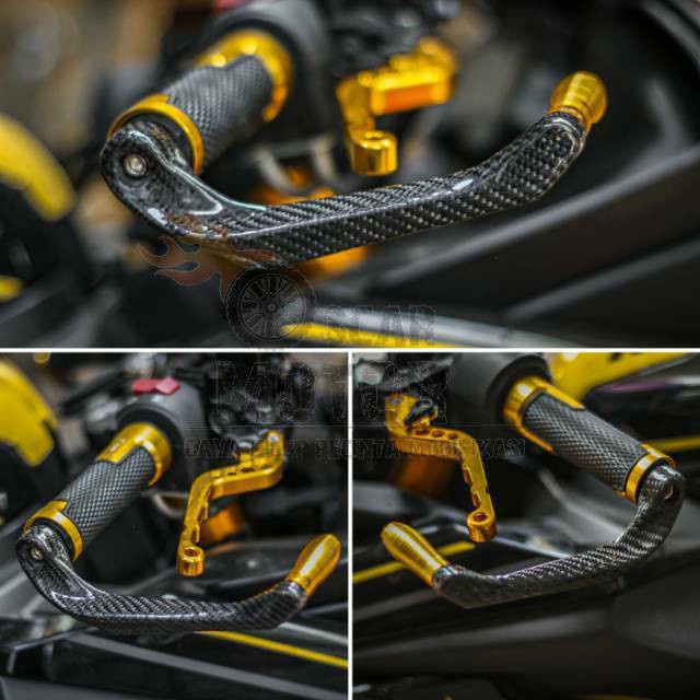 Proguard Karbon Pelindung Stang Cnc Handguard Jalu Stang Carbon Fastbikes Universal Semua Motor motor