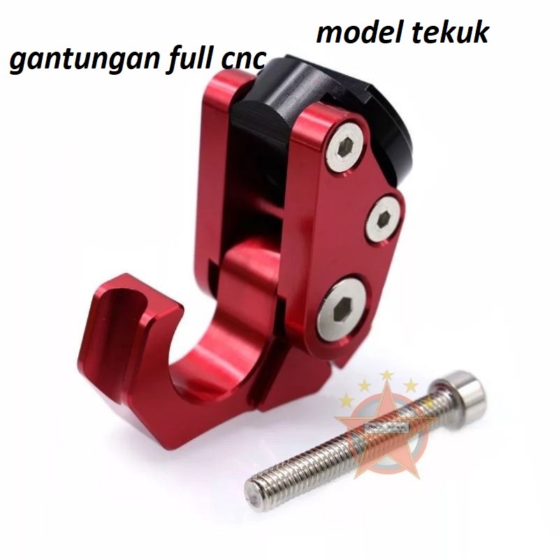 gantungan barang dimotor cakar robot gantungan nmax,aerox,lexi,mio,vario ,beat dll full cnc universal