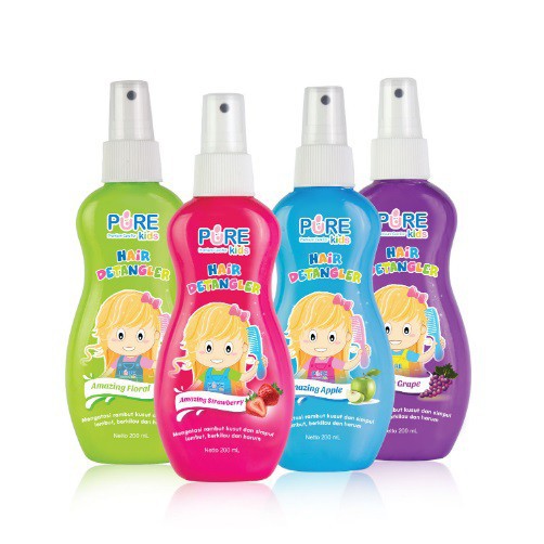 Pure Kids Hair Detangler 200ml - Spray Rambut Anti Kusut