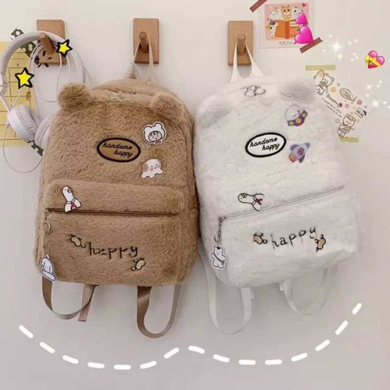 ETALASE KOREA 10/TAS BULU IMPORT/TAS SEKOLAH/TAS IMPORT/TAS BULU BAHAN HALUS LEMBUT/TAS BULU POLOS COKLAT/TAS BULU/TAS JALAN JALAN/TAS HANGOUT/TAS ANAK/TAS RANSEL REMAJA/TAS RANSEL UNTUK SEKOLAH KULIAH/TAS ANAK/TAS REMAJA/TAS GENDONG/TAS IMPORT CEWEK TKSD