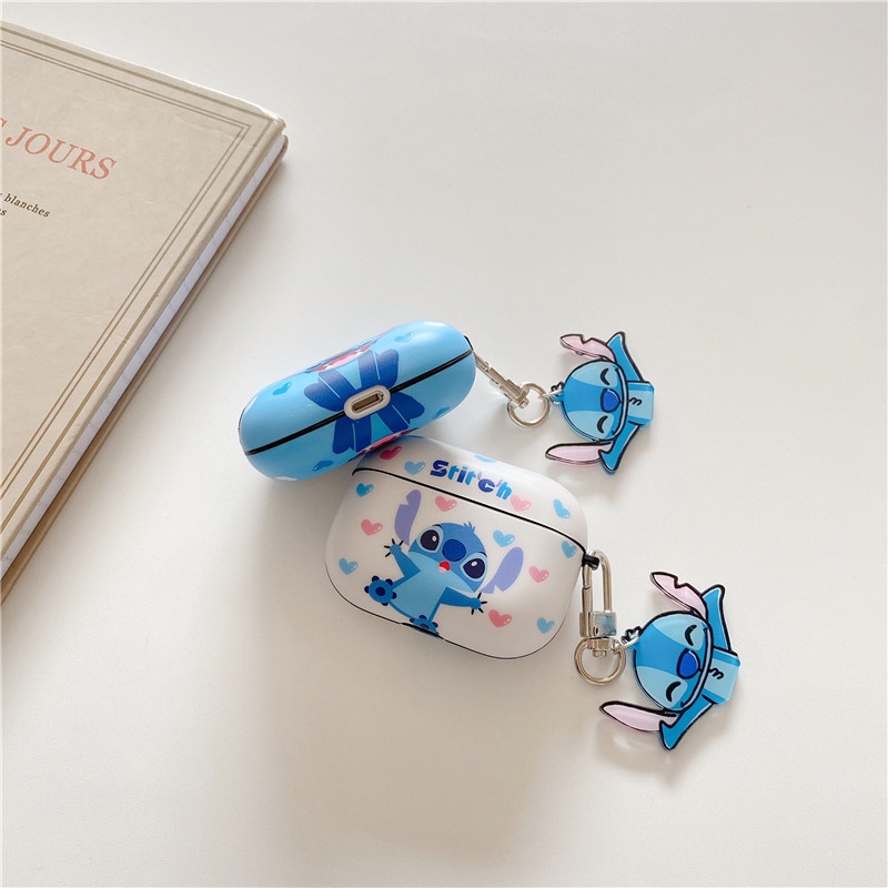 Case Desain Stitch Dengan Gantungan Kunci Untuk Airpods 2 1 Pro