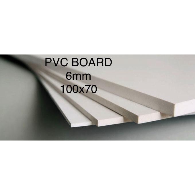 PVC Board/ PVC Foam Board 6mm Ukuran 100x70 cm, 70 x 100 cm
