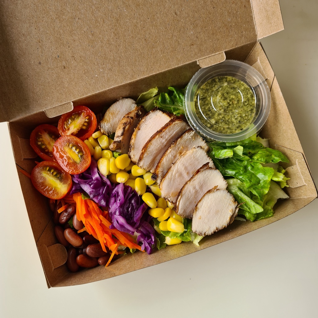 

Saladbliss Chicken Salad (salad sayur dengan topping dada ayam)