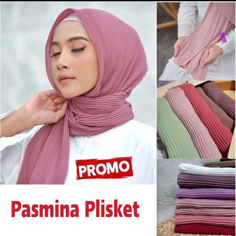 Pashmina Plisket Ceruty Babydoll Premium PASHMINA PLISKET LIDI CERUTY BABYDOLL Pashmina Plisket Ceru