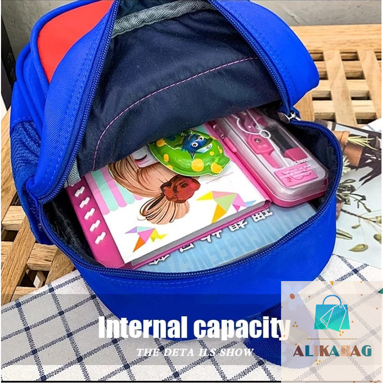 ALIKA BAG - Tas Ransel Anak Laki -Laki Karakter Super Hero Terbaru Kekinian Untuk TK/SD