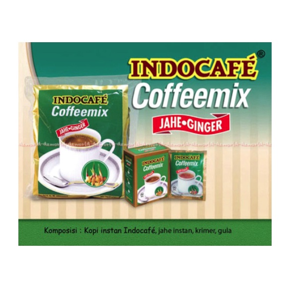 Kopi Indocafe Coffeemix 30sachet Indocafe Jahe Ginger Kopi mix Indocafe Hijau Indo Cafe Jahe Coffee Mix Kopi Jahe Sachet