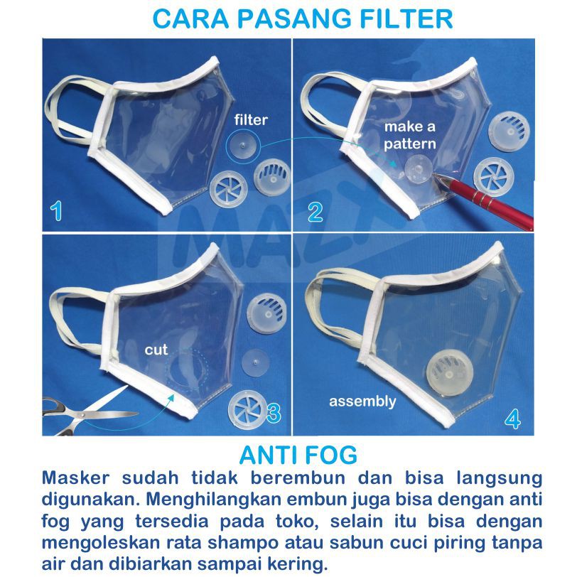 Masker transparan pengantin wedding mulut bening bonus filter respirator non medis kain earloop hijab konektor kesehatan non kn95 kf94 duckbill face shield mask dua ukuran bisa sepasang clear tembus pandang-7