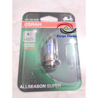 Dop Lampu Depan Halogen All Season Super 12V 35/35W Osram Motor Supra