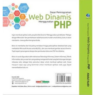 Jual Buku Dasar Pemrograman Web Dinamis Menggunakan PHP Edisi Revisi ...