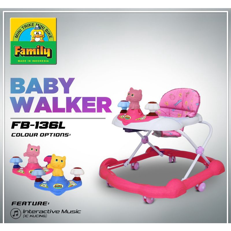 Baby Walker FB 110 FB 136L F551B FB 32366 Family Ori - Alat Bantu Berjalan Baby