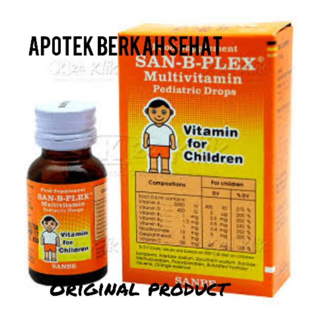 Jual San B Plex drop vitamin penambah nafsu makan anak HARGA PER BOTOL