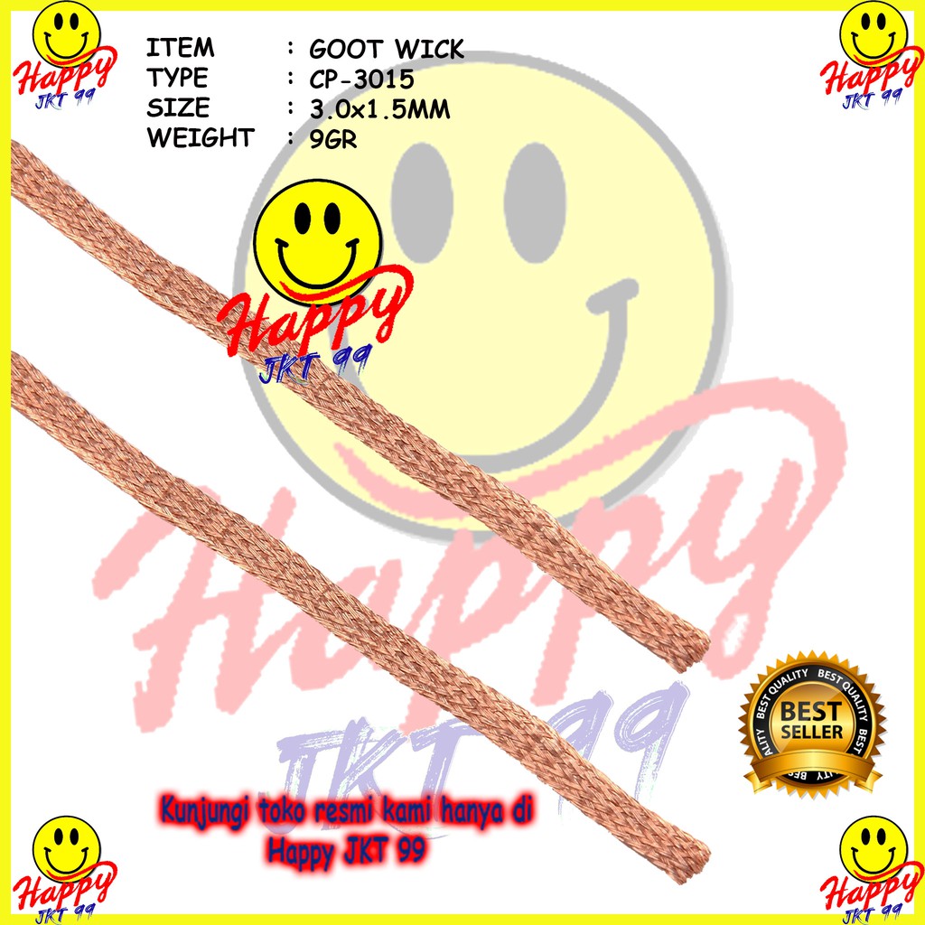 [ HAPPY JKT 99 ] ORIGINAL JAPAN 100% GOOT WICK SOLDER WICK CP-3015 CP 3015 CP3015