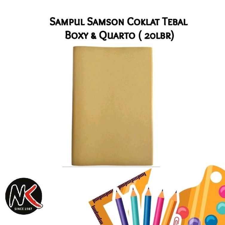 

Kertas Sampul Samson Coklat Tebal Quarto 26x18 cm isi 20 Lembar
