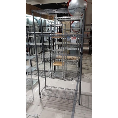 RAK SERBAGUNA KRISBOW 5 Susun 90*35*180 cm, BISA UNTUK RAK DAPUR, RAK LAUNDRY, RAK GUDANG, RAK BUKU DAN LAIN LAIN/ Rak susun krisbow shelving 5 tier silver rak susun ace hardware