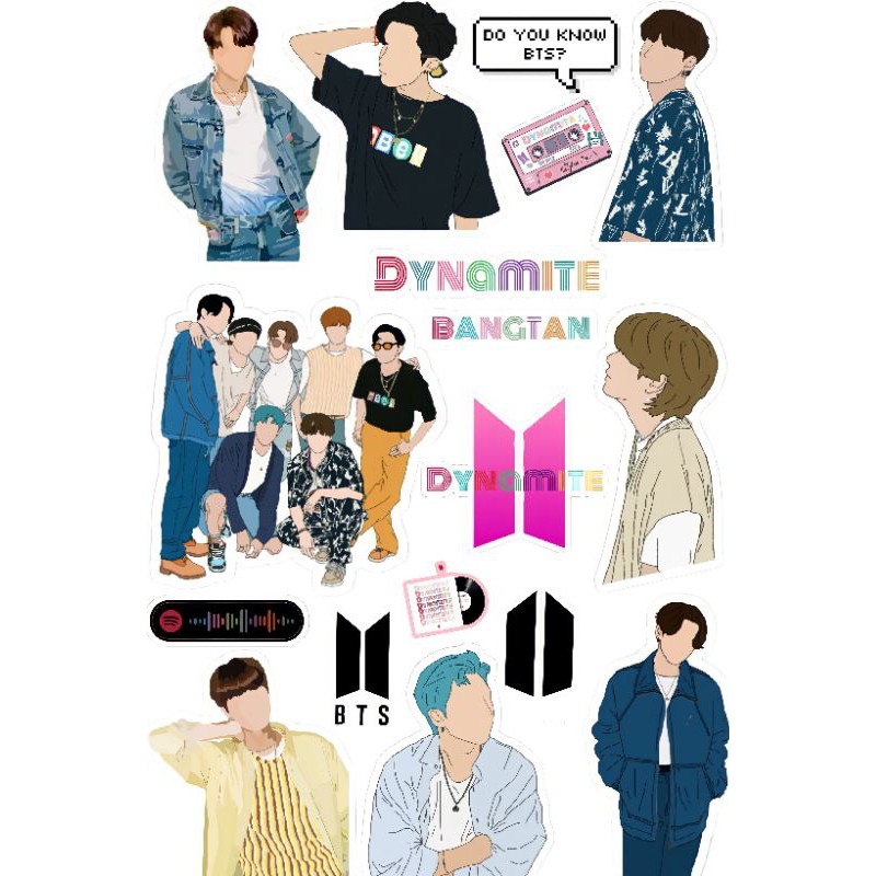 

Stikers BTS Dynamite Version