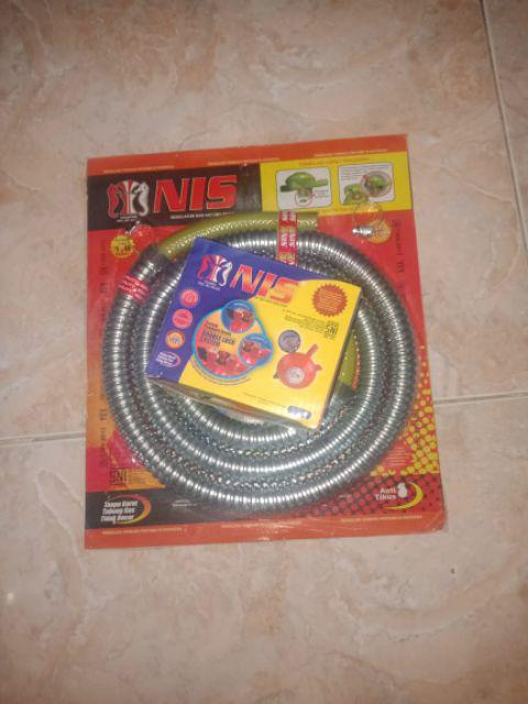 Regulator Gas Meter Nis Exclusive Double Lock/2pengunci Lpg Ni0107s Kht + M Lebih Awet