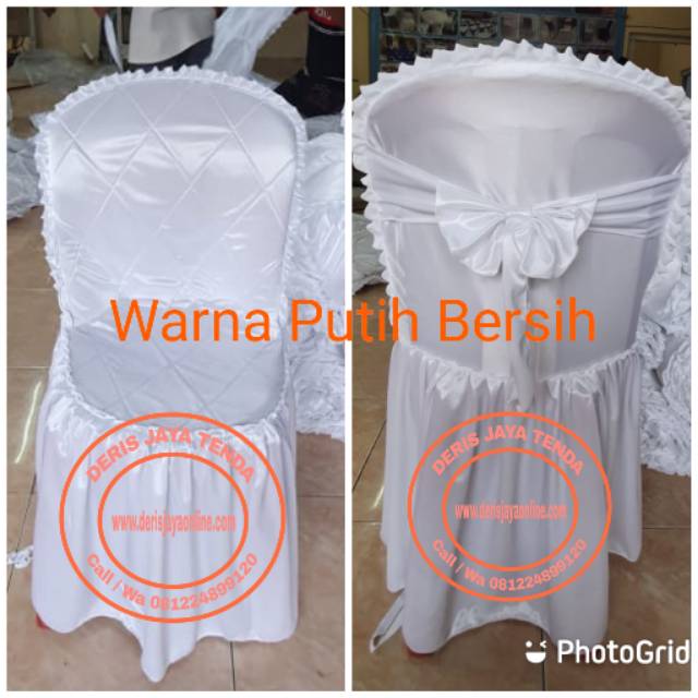 Sarung kursi plastik polos