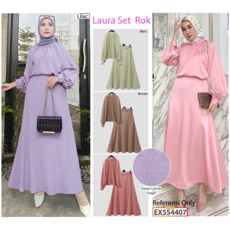 EXTU SetRok /One Set Rok Blouse Crinckle Uragiri/Ruby (554407)