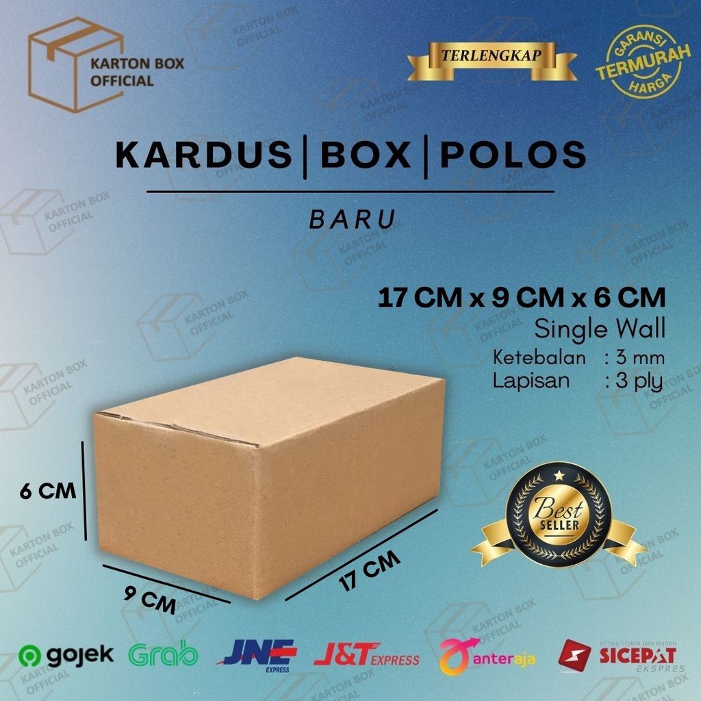 

Kardus Karton Box 17x9x6 Dus Packing Hampers Polos