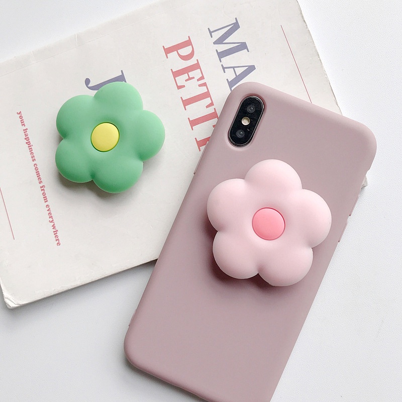 [✅READY STOCK] Popsocket Hp Teleskopis Anti Jatuh Motif Bunga Gaya Korea   Penjualan Panas Mode