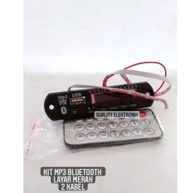 KIT MP3 BLUETOOTH LAYAR MERAH