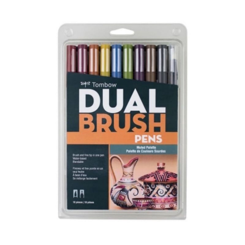 

Tombow Dual Brush Pen ABT Muted Palette Set 10 pcs