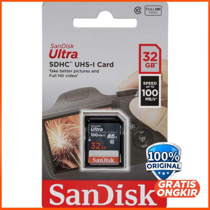 SanDisk Ultra SDXC UHS-I Class 10 SD Card 100mbps - SDSDUNR-GN3IN 32gb