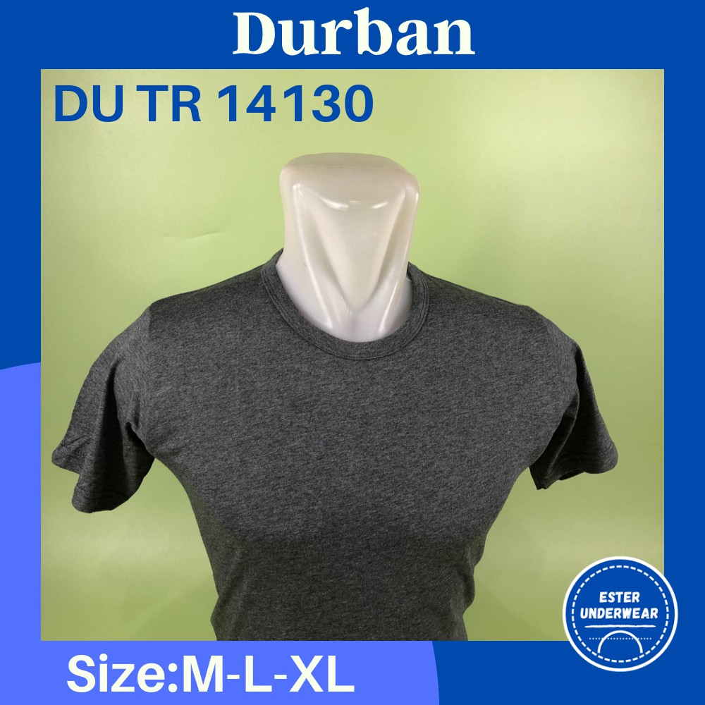 Kaos Dalam Oblong Pria Durban O-Neck DU TR 14130 Abu Isi-1 Pcs/Pack