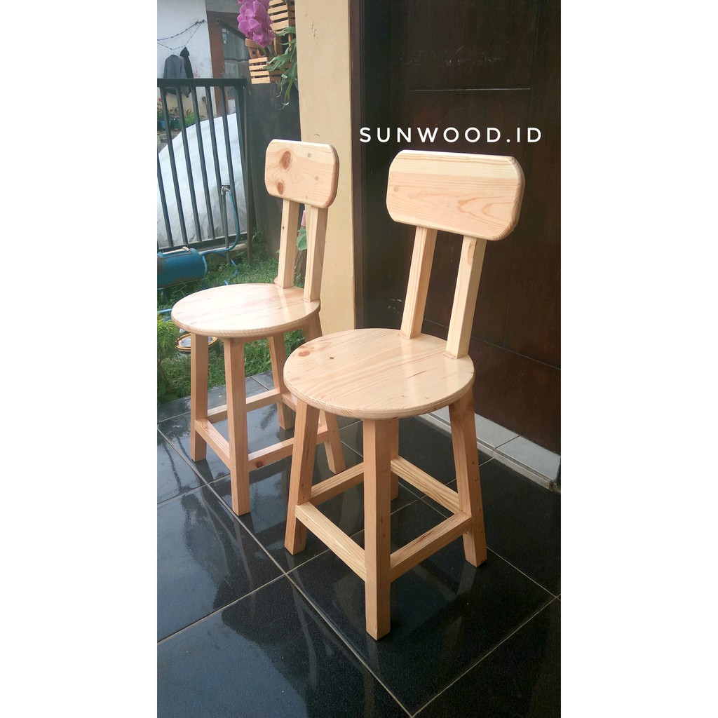 stool kursi cafe bulat tinggi 75cm Berkualitas