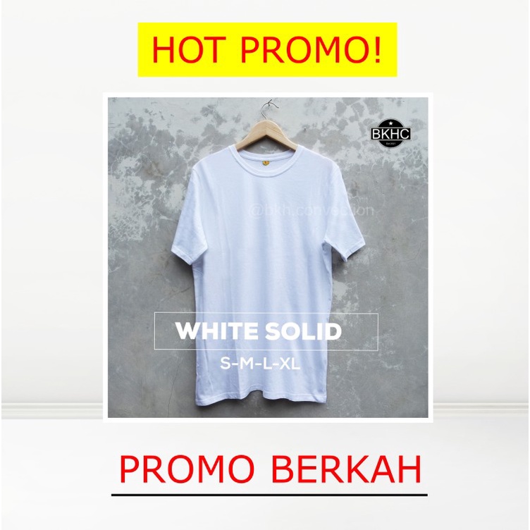[PROMO KAOS POLOS] Kaos Polos Bahan Cotton Combed 30s Edisi Warna Solid (Langsung dari Pabrik)