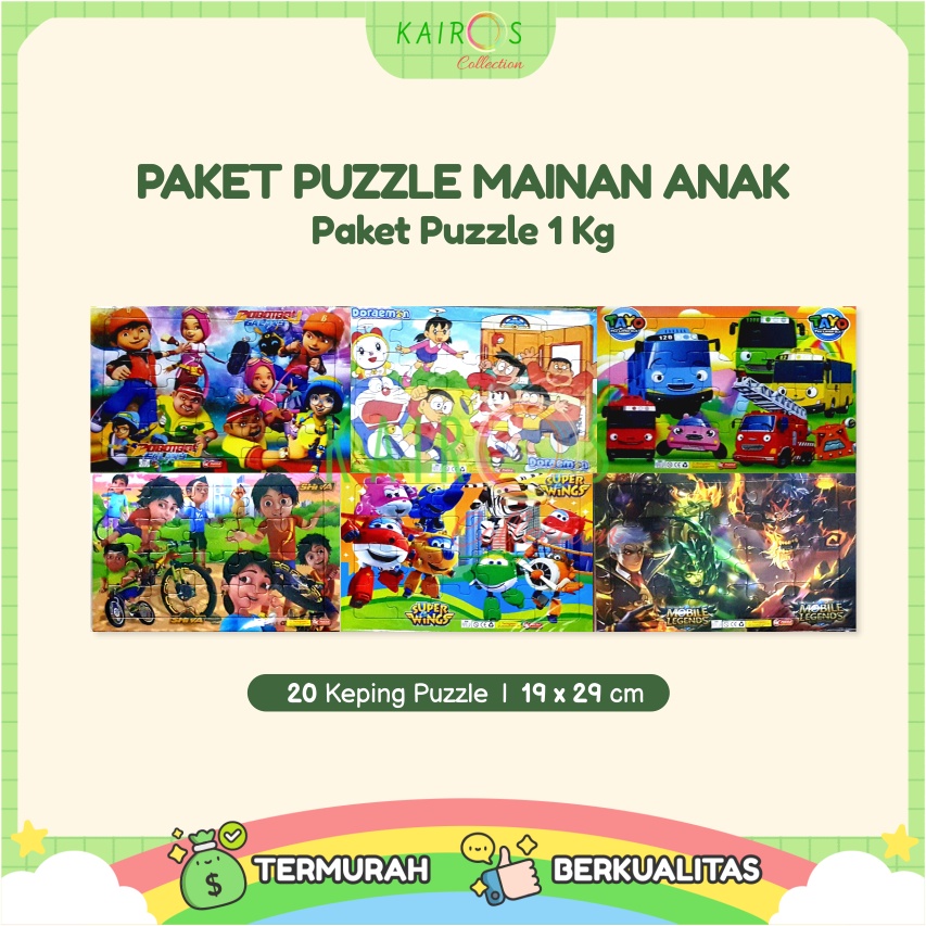 Paket Hemat Mainan Puzzle Anak 1 Kg