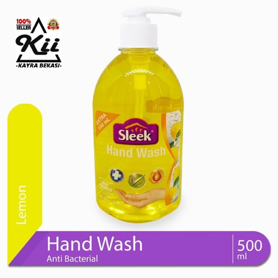 Sleek Hand Wash Botol Pump 500ml - Sleek Sabun Cuci Tangan Botol Pump