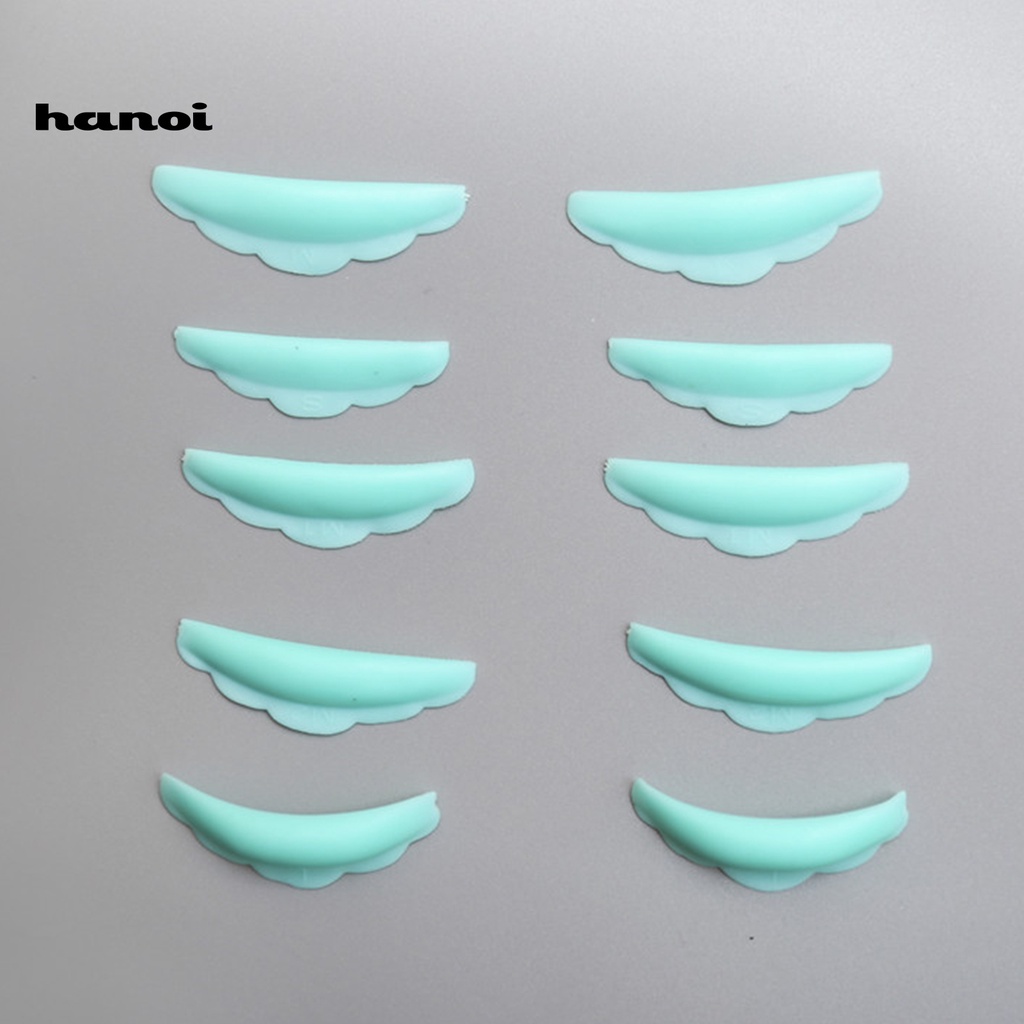 HQTM_5Pairs/Set Recycling Eyelash Perm Pad Breathable Enhance Shaping Effect Colorful Lashes Rods Shield Lifting Applicator for Female