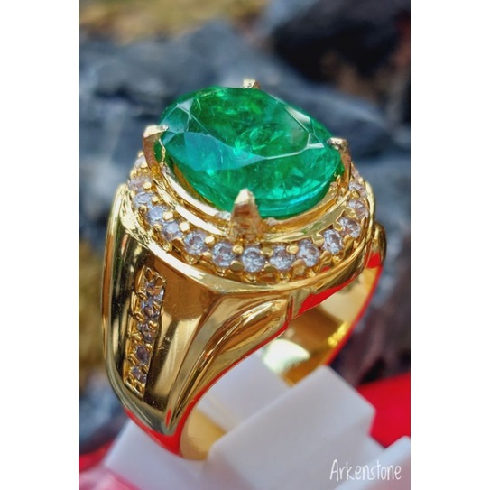 CINCIN BATU PERMATA PERMATA ZAMRUD RUSSIA ORIGINAL