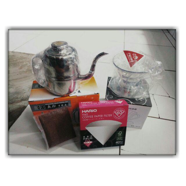 Coffee Maker V60 Pour Over Set / Alat Kopi / Paket Alat Kopi Murah