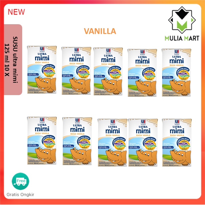 

Ultra Mimi Susu Rasa Vanila 125ml 10X /mulia mart