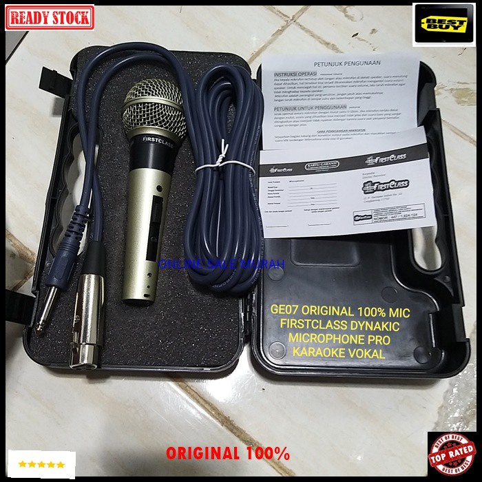 G07 Original first class Mic kabel dynamic Microphone besi metal profesional first class pro sing cable karaoke vocal audio sound mik pengeras suara mikrophone G07   Bisa buat segala jenis audio sound  GARANSI 100% UANG KEMBALI JIKA TERBUKTI TIDAK ORIGINA